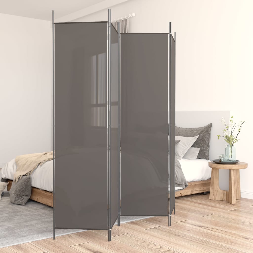 Biombo divisor de 1 panel marrón 175x180 cm