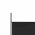 Black 5-Panel Fabric Room Divider 250x200 cm
