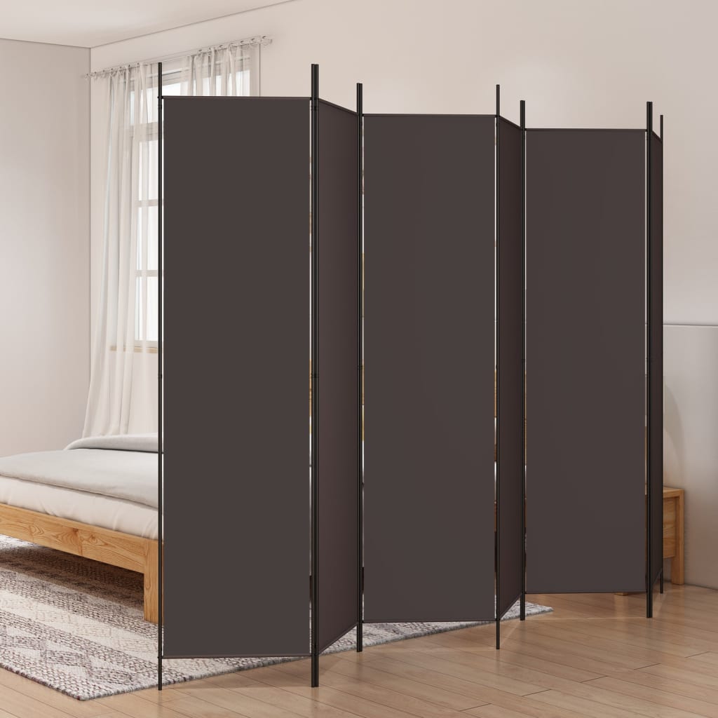 Biombo divisor de 1 panel marrón 175x180 cm