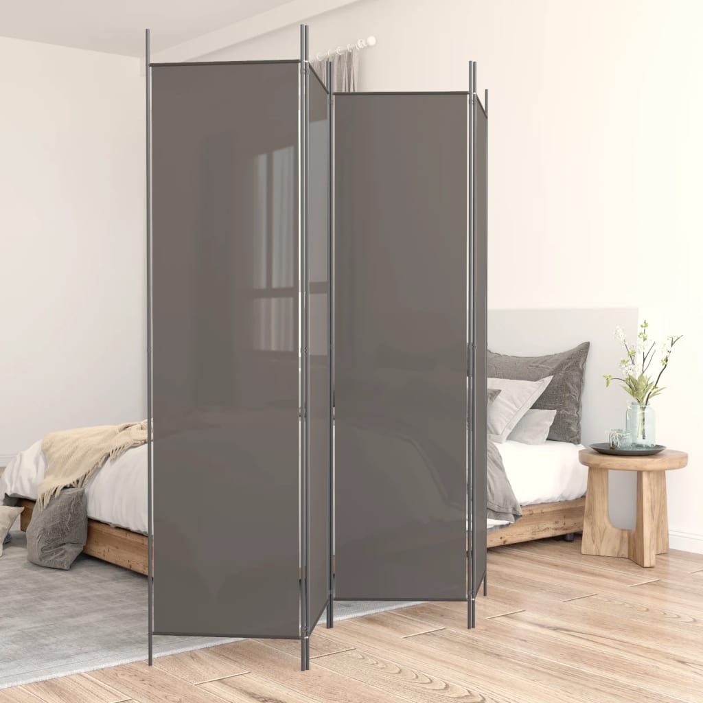 Biombo divisor de 1 panel marrón 175x180 cm