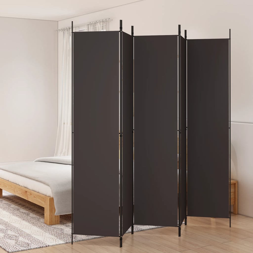Biombo divisor de 1 panel marrón 175x180 cm