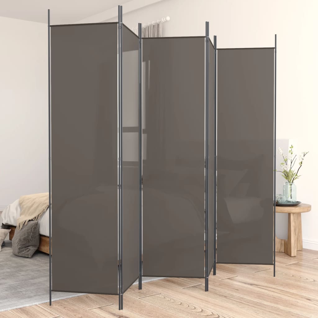 Biombo divisor de 1 panel marrón 175x180 cm