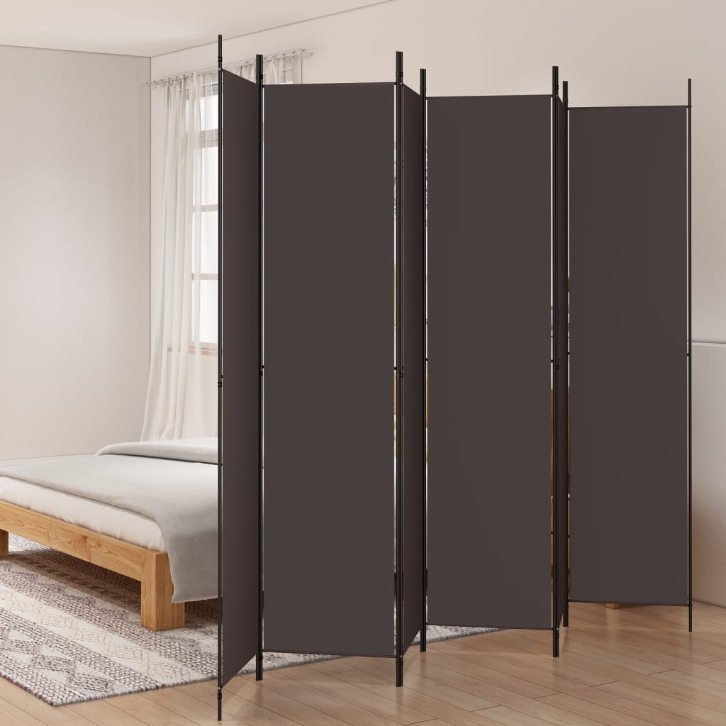 Biombo divisor de 1 panel marrón 175x180 cm