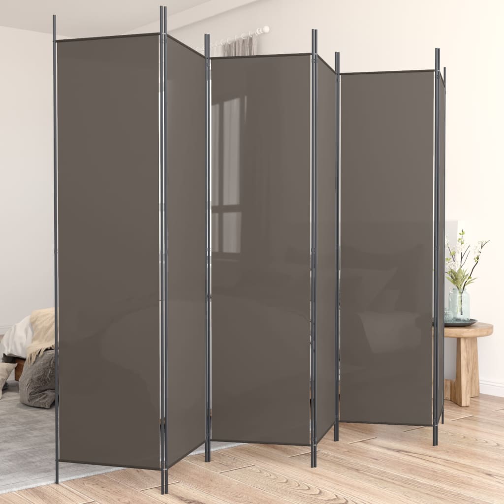 Biombo divisor de 1 panel marrón 175x180 cm