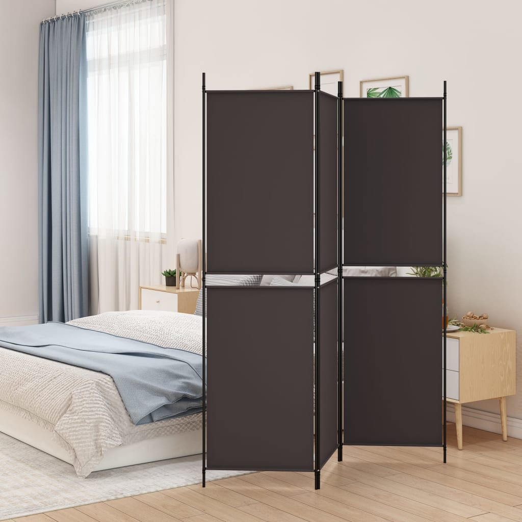 Biombo divisor de 1 panel marrón 175x180 cm