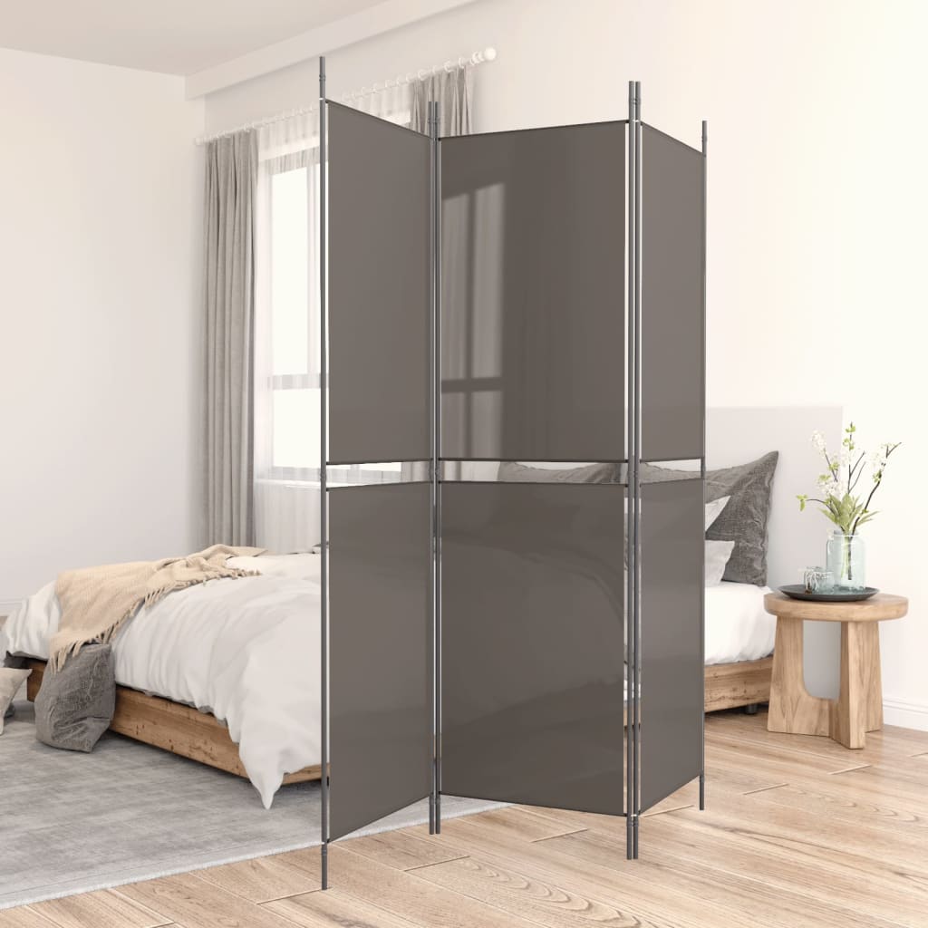 Biombo divisor de 1 panel marrón 175x180 cm