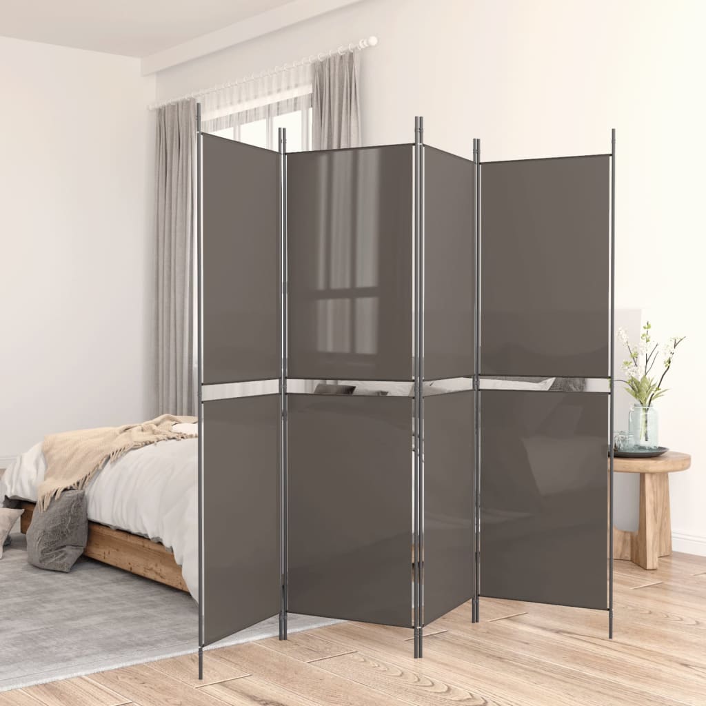 Biombo divisor de 1 panel marrón 175x180 cm