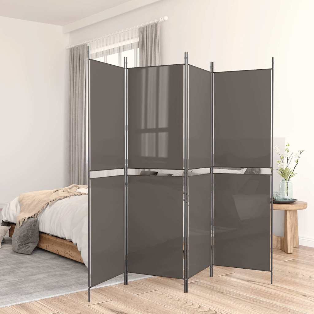 Biombo divisor de 1 panel marrón 175x180 cm