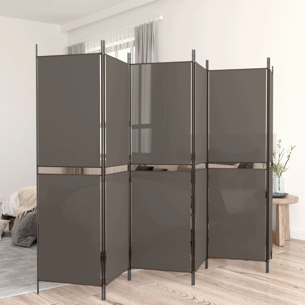 Biombo divisor de 1 panel marrón 175x180 cm