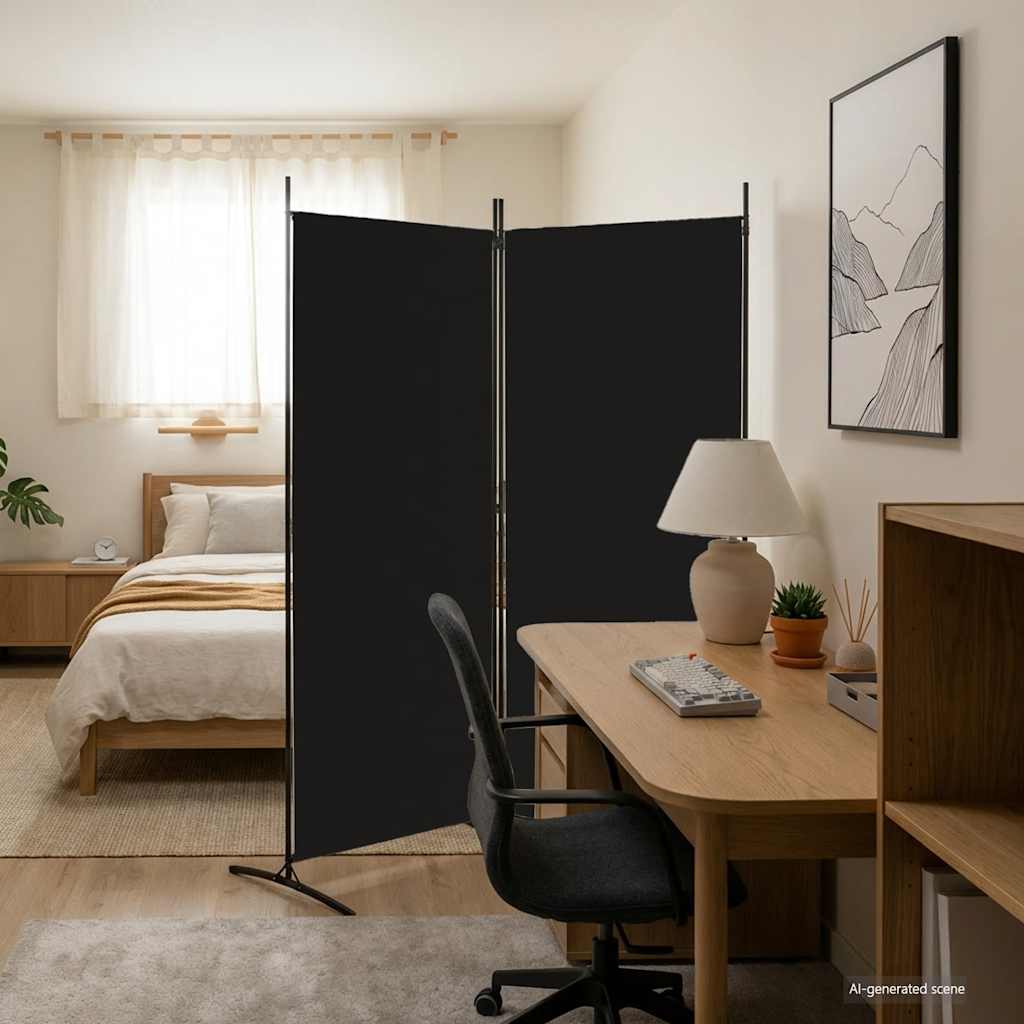 Biombo divisor de 1 panel marrón 175x180 cm