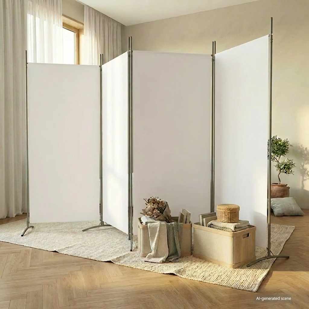 Biombo divisor de 1 panel marrón 175x180 cm