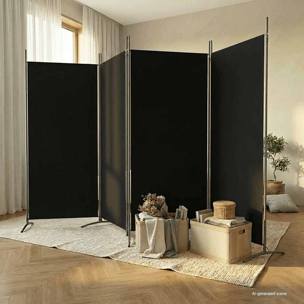 Biombo divisor de 1 panel marrón 175x180 cm