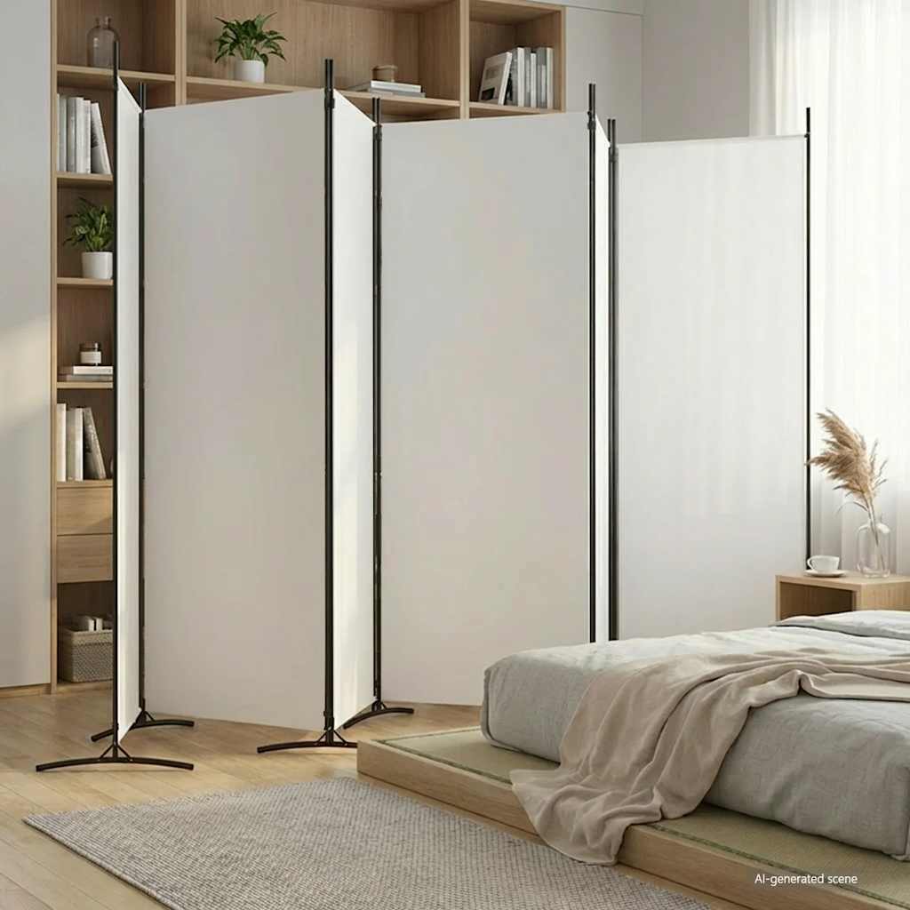 Biombo divisor de 1 panel marrón 175x180 cm