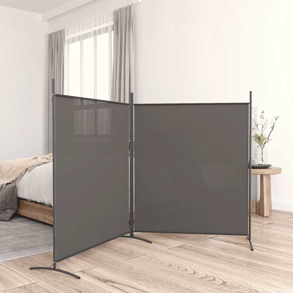 Biombo divisor de 1 panel marrón 175x180 cm