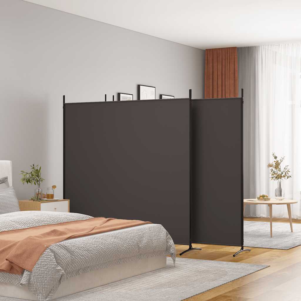 Biombo divisor de 1 panel marrón 175x180 cm
