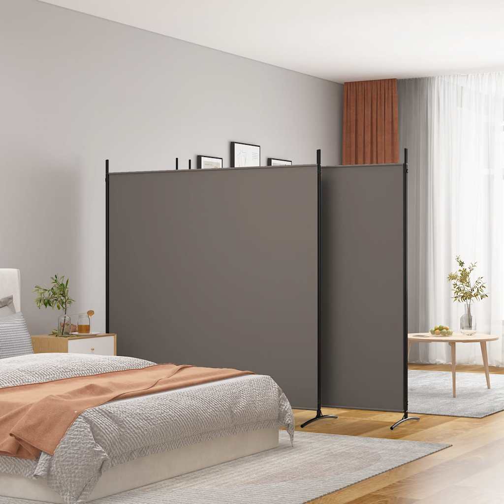 Biombo divisor de 1 panel marrón 175x180 cm