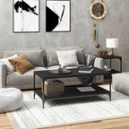 Mesa auxiliar madera contrachapada roble Sonoma 55x38x45 cm