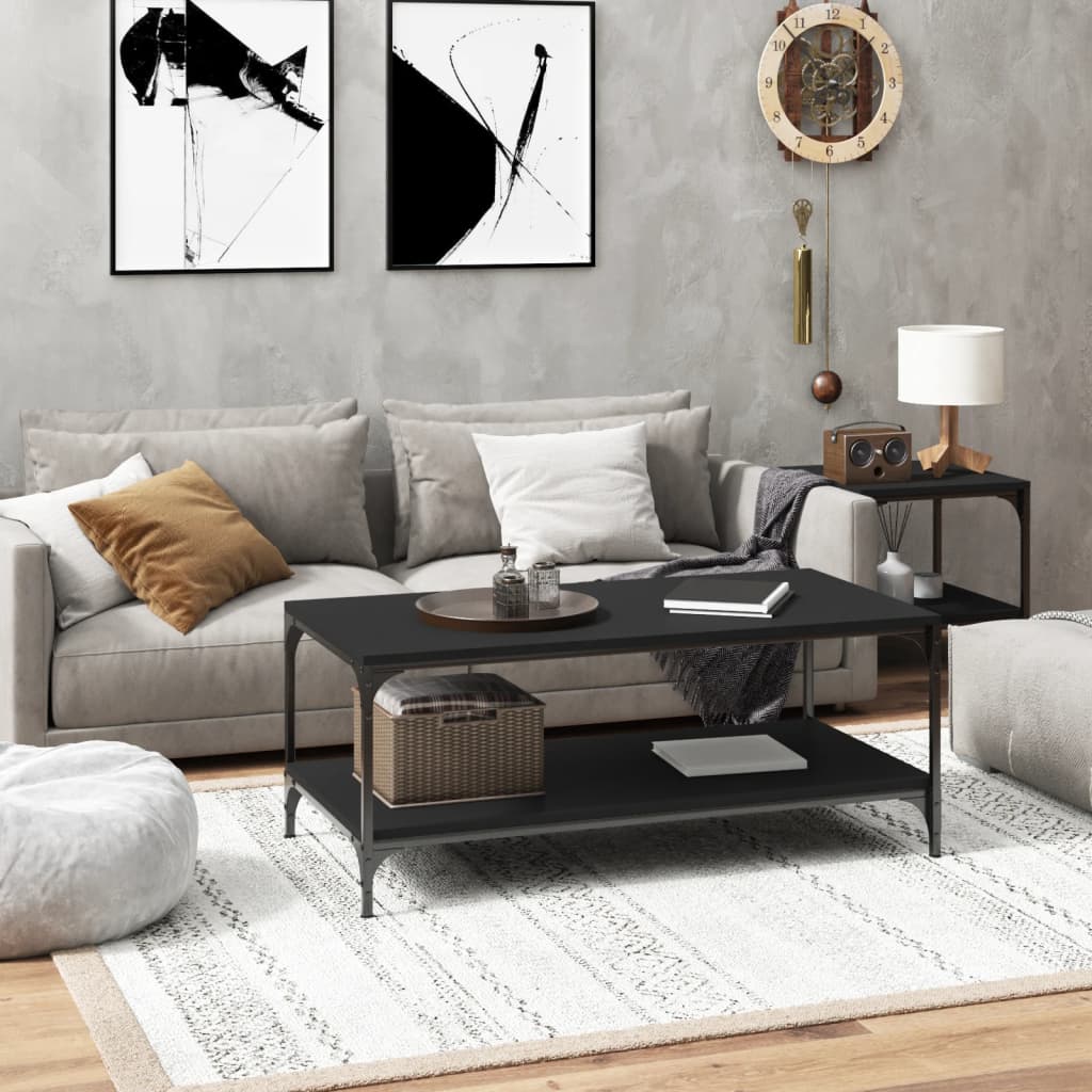Mesa auxiliar madera contrachapada roble Sonoma 55x38x45 cm