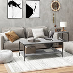 Mesa auxiliar madera contrachapada roble Sonoma 55x38x45 cm