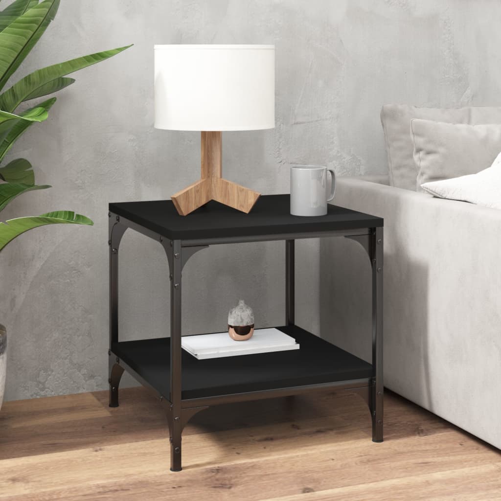 Mesa auxiliar madera contrachapada roble Sonoma 55x38x45 cm