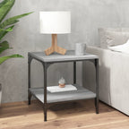 Mesa auxiliar madera contrachapada roble Sonoma 55x38x45 cm