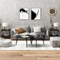 Mesas auxiliares 2 uds madera contrachapada negro 40x40x35 cm