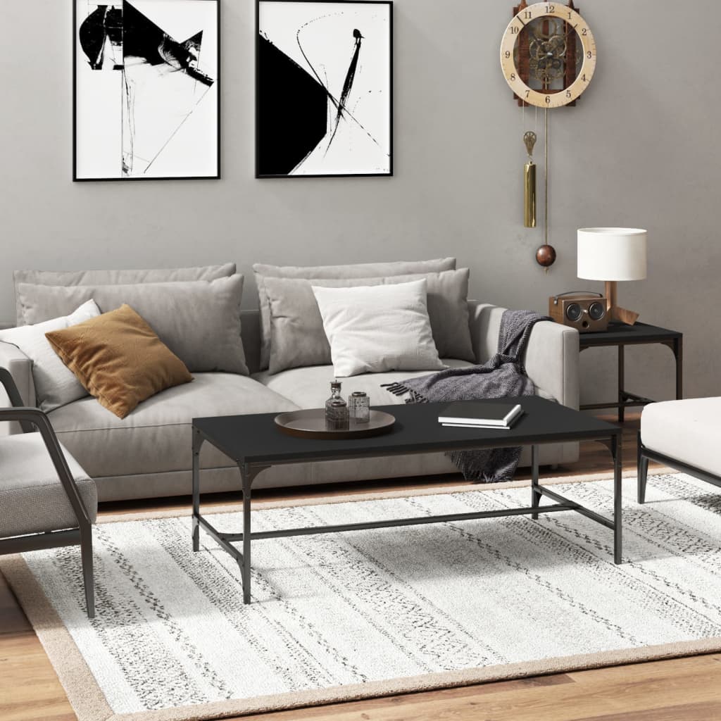 Mesa auxiliar madera contrachapada roble Sonoma 55x38x45 cm