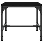 Mesas auxiliares 2 uds madera contrachapada negro 40x40x35 cm