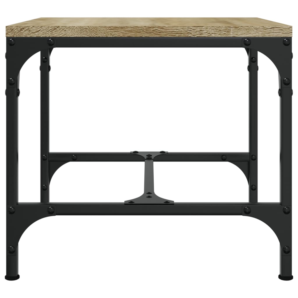 Mesa auxiliar madera contrachapada roble Sonoma 40x40x35 cm