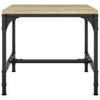 Mesas auxiliares 2 uds madera roble Sonoma 40x40x35 cm