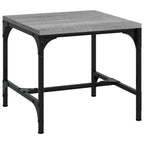 Mesa auxiliar de madera contrachapada gris Sonoma 40x40x35 cm