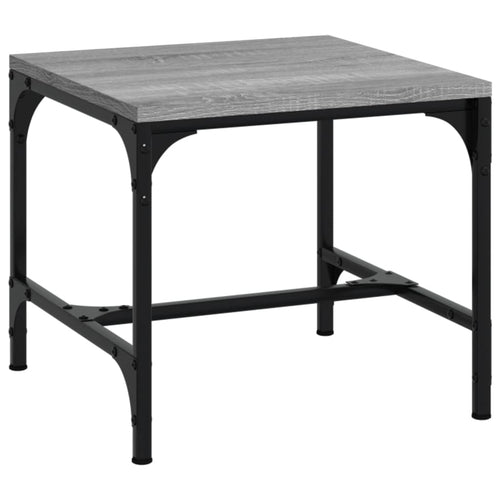 Sonoma Grey Plywood Side Table 40x40x35 cm