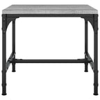 Mesa auxiliar de madera contrachapada gris Sonoma 40x40x35 cm