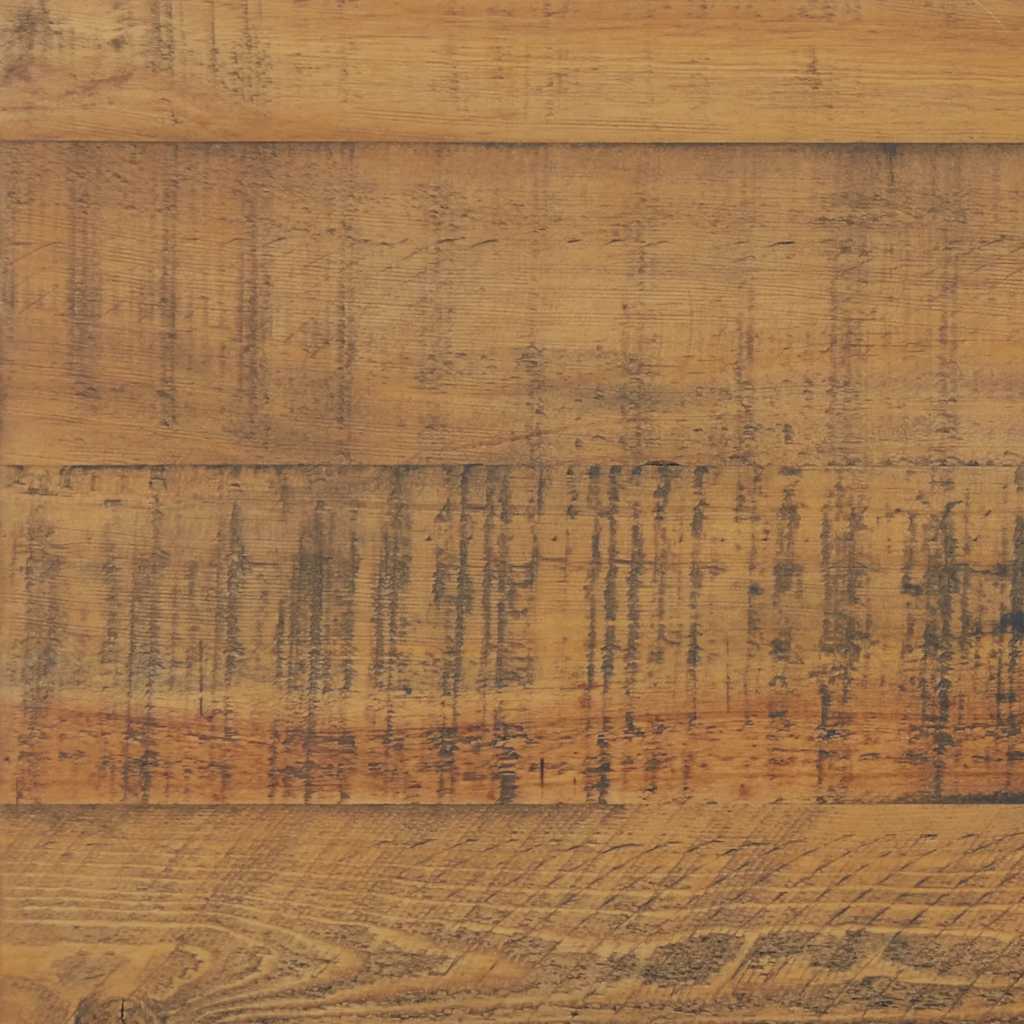 Mesita de noche madera maciza de pino marrón 36x30x45 cm