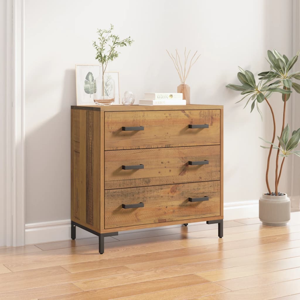 Solid pine wood dresser 75x35x70 cm