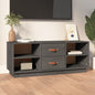 Mueble de TV de madera maciza de pino 100x34x40 cm