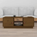 Mesa de centro 2 uds madera ingeniería blanco brillo 50x50x40cm
