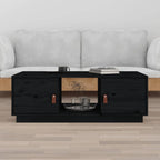 Mesa de centro 2 uds madera ingeniería blanco brillo 50x50x40cm