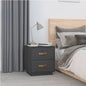 Mesita de noche madera maciza de pino blanco 40x34x45 cm