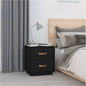 Mesita de noche madera maciza de pino blanco 40x34x45 cm