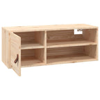 Armario de pared de madera maciza de pino 80x30x30 cm