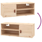 Armario de pared de madera maciza de pino 80x30x30 cm