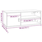 Armarios de pared 2 uds madera de pino marrón miel 60x30x30 cm