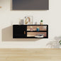 Armario de pared de madera maciza de pino 80x30x30 cm