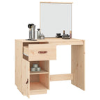 Mesa tocador de madera maciza de pino 95x50x134 cm