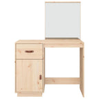 Mesa tocador de madera maciza de pino 95x50x134 cm