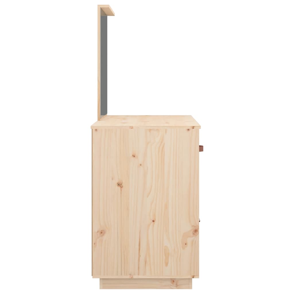 Mesa tocador de madera maciza de pino 95x50x134 cm