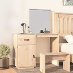 Mesa tocador de madera maciza de pino 95x50x134 cm