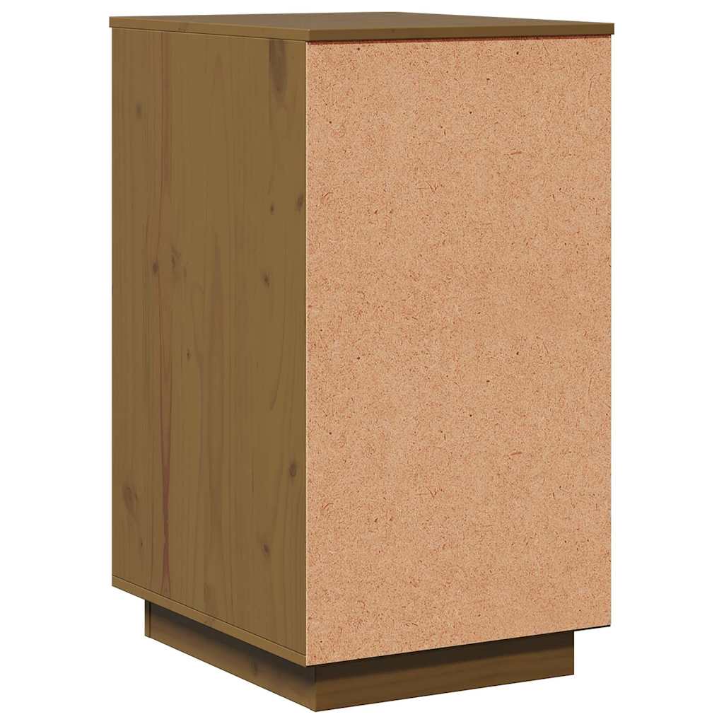 Armario de escritorio de madera de pino marrón miel 40x50x75 cm