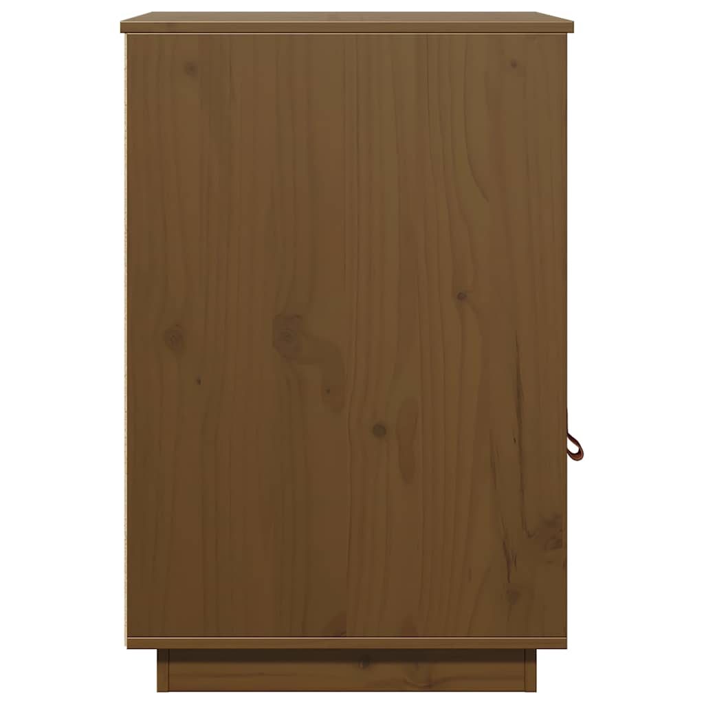 Armario de escritorio de madera de pino marrón miel 40x50x75 cm